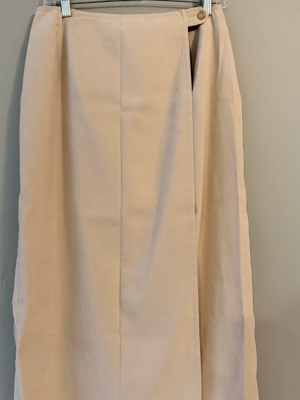 Talbots Cream Wrap-Front Maxi Skirt